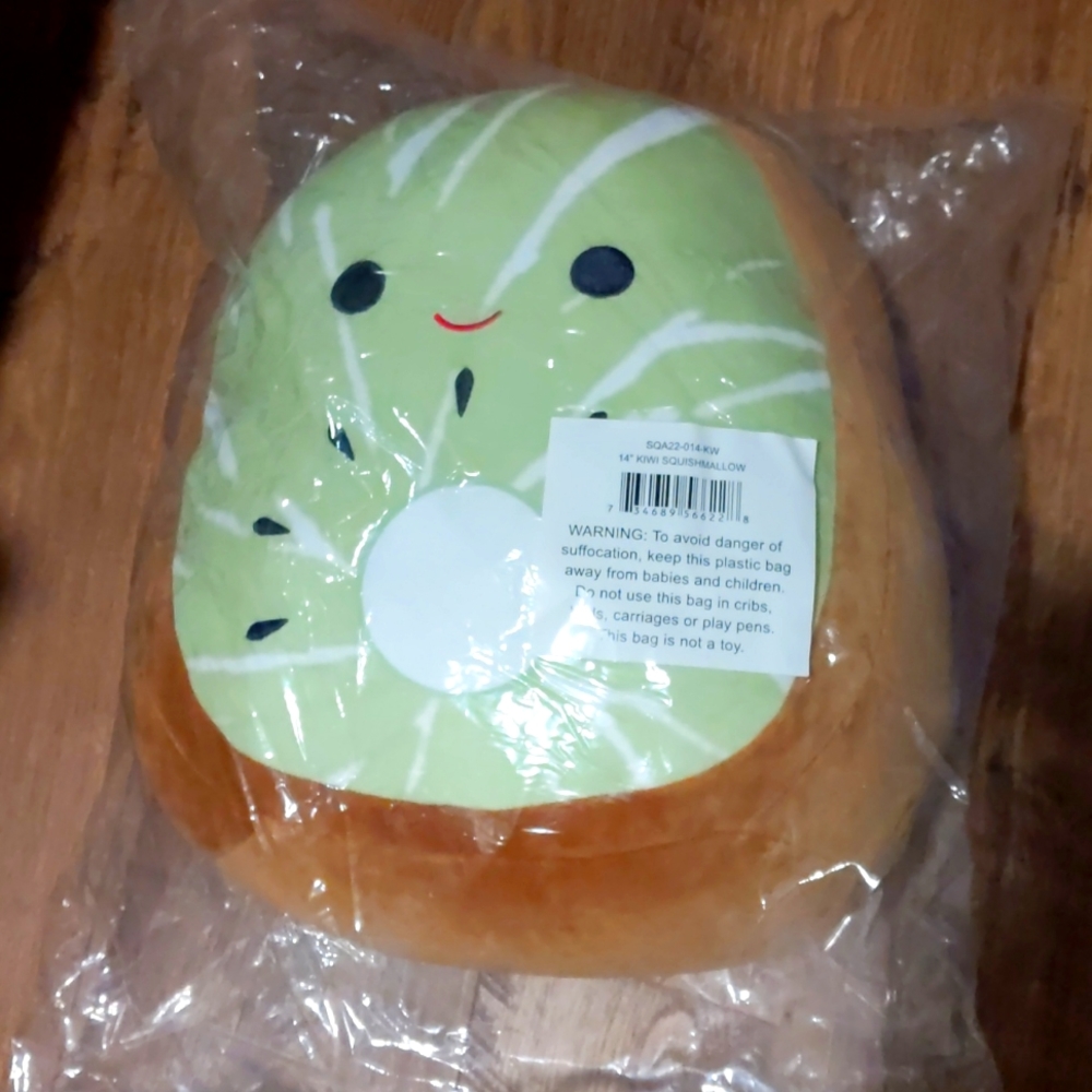 Brand New! Factory Sealed! 14" Squishmallow Kiwi- Kachina